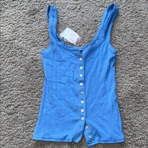 Free People Blue tank